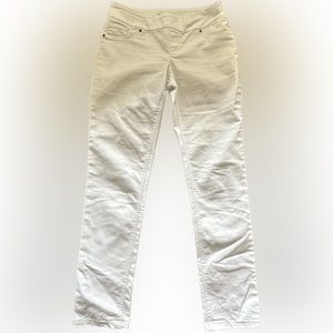 Up! Skinny white stretchy pull-on jeans